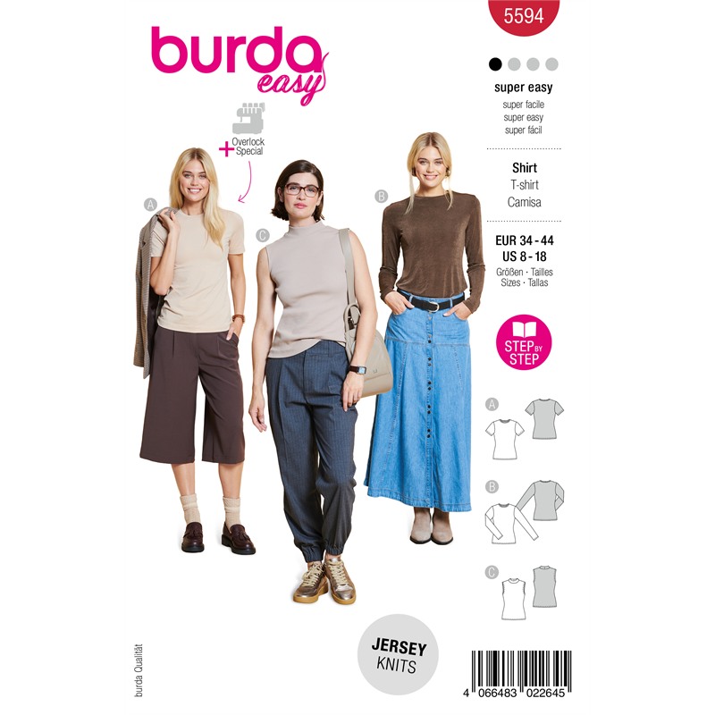 Burda 5594 | T-shirt och topp