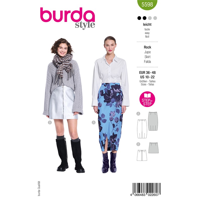 Burda 5598 | Kjol