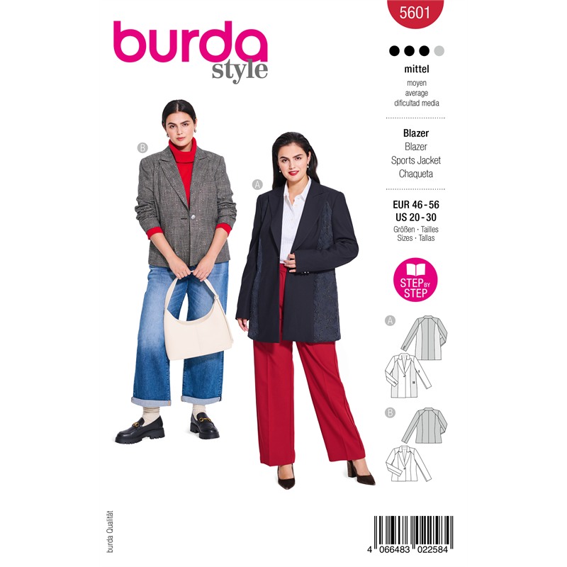 Burda 5601 | Kavaj i två längder
