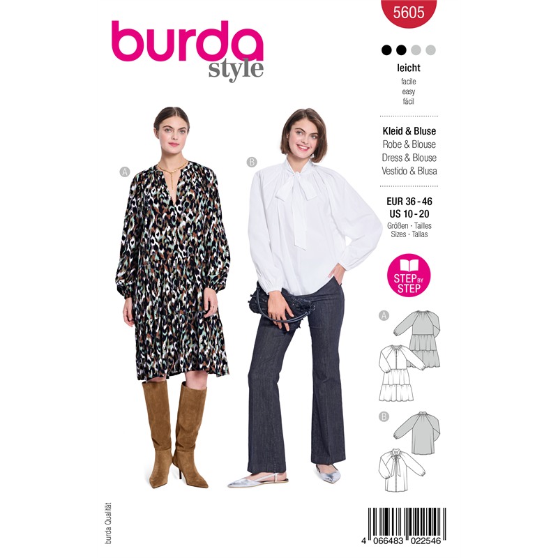 Burda 5605 | Klänning och blus