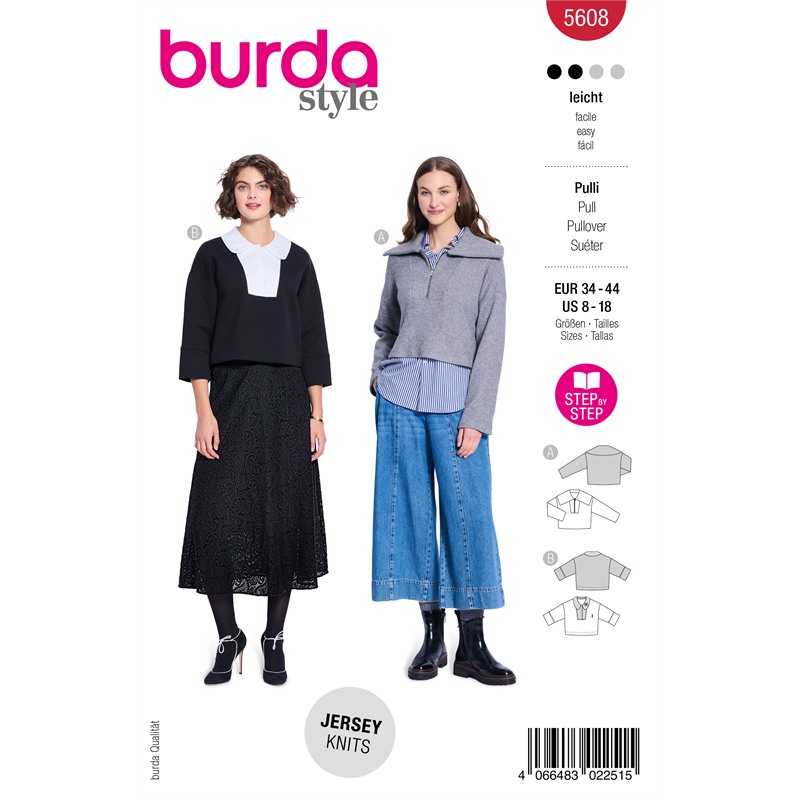 Burda 5608 | Pullover