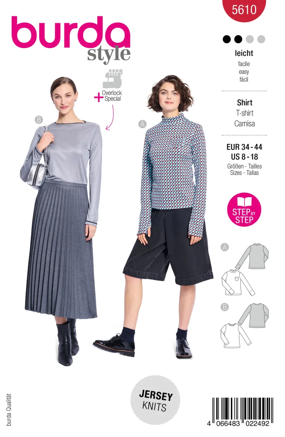 Burda 5610 | Tröja i jersey