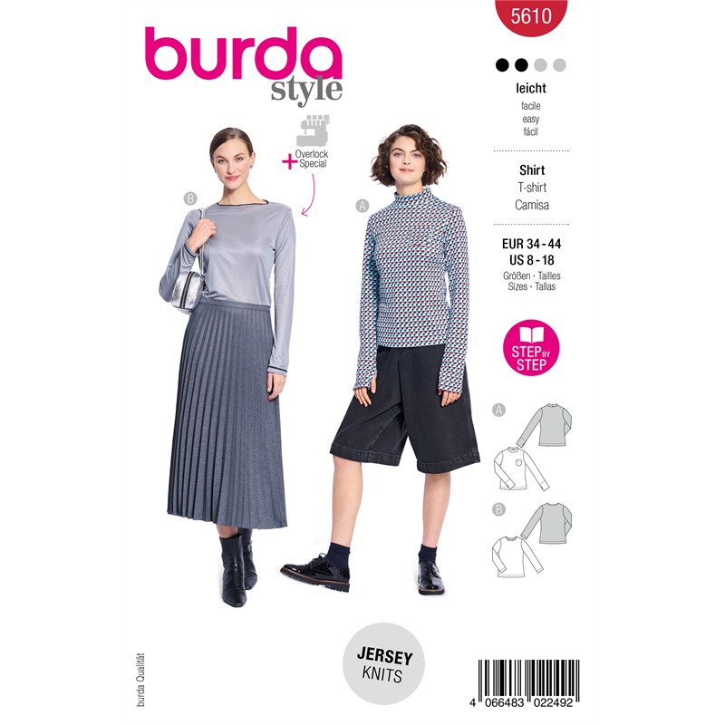 Burda 5610 | Tröja i jersey