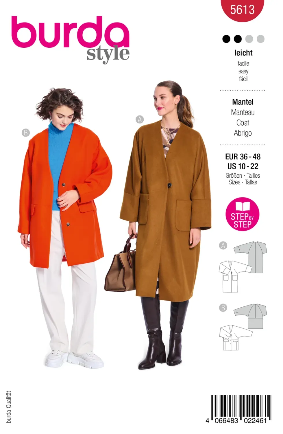 Burda 5613 | Kappa i två längder