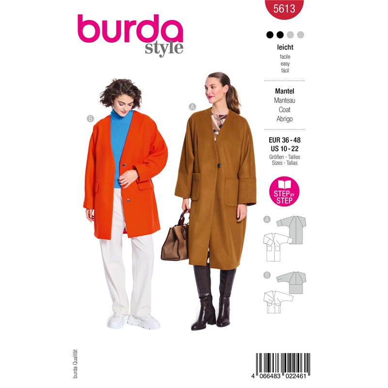 Burda 5613 | Kappa i två längder