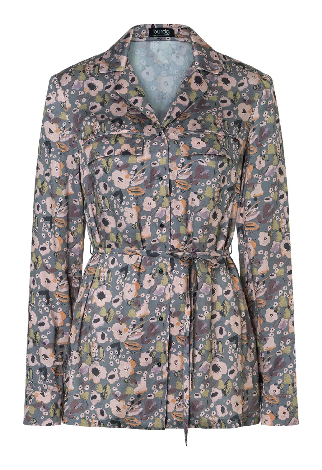 Burda 5615 | Blus med skjortkrage