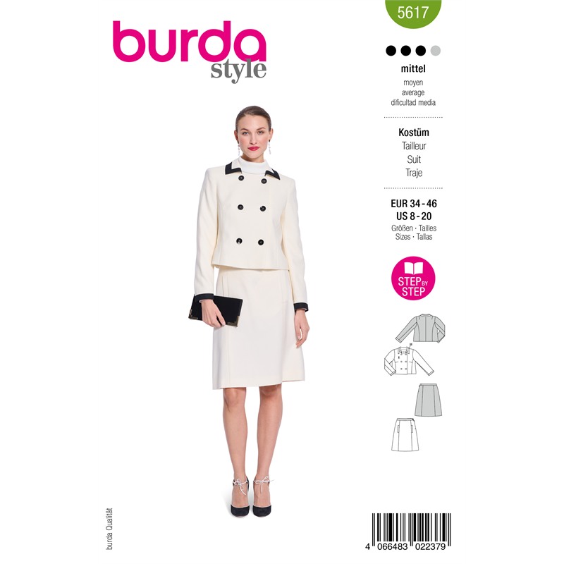 Burda 5617 | Kavaj och kjol