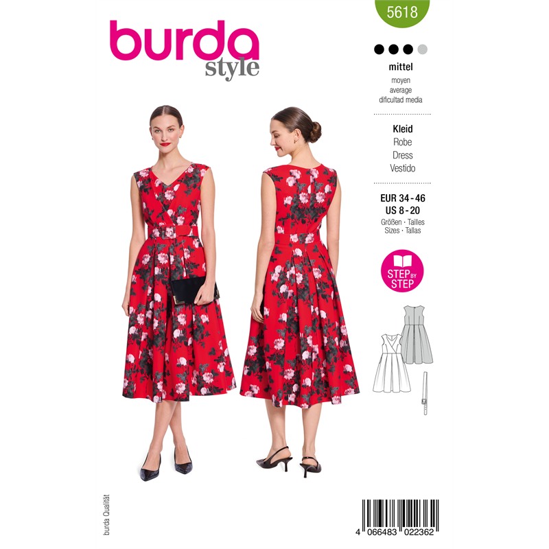 Burda 5618 | Klänning med skärp