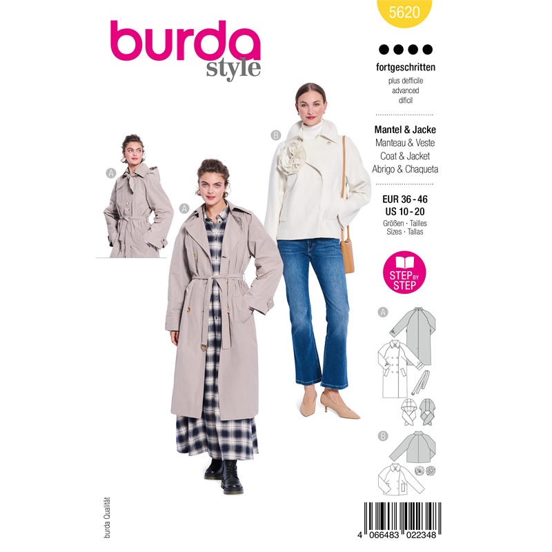 Burda 5620 | Kappa och jacka