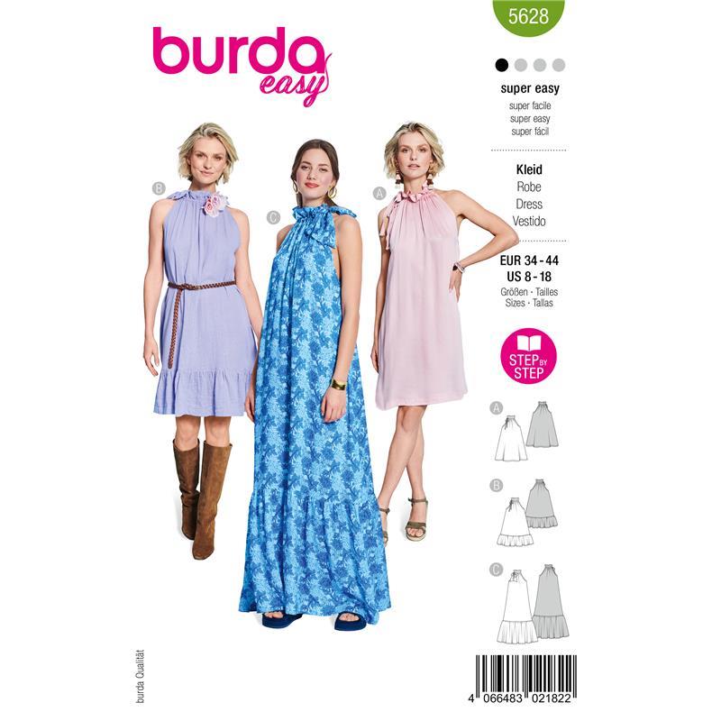 Burda Easy 5628, Sommarklänning halterneck