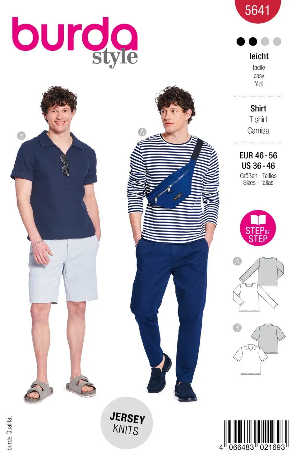 Burda Style 5641 – T-shirt herr (46-56)