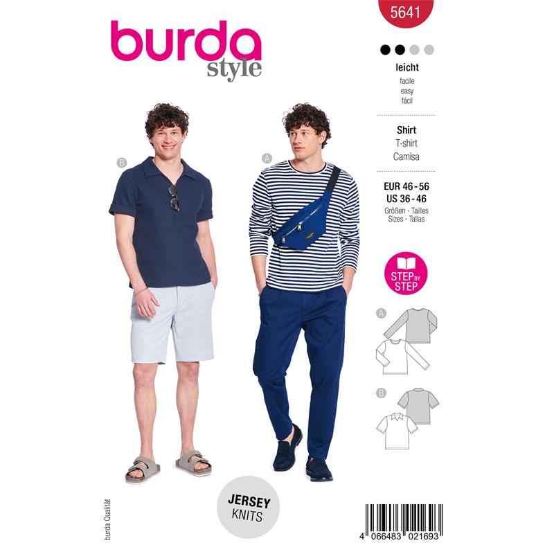Burda Style 5641 – T-shirt herr (46-56)