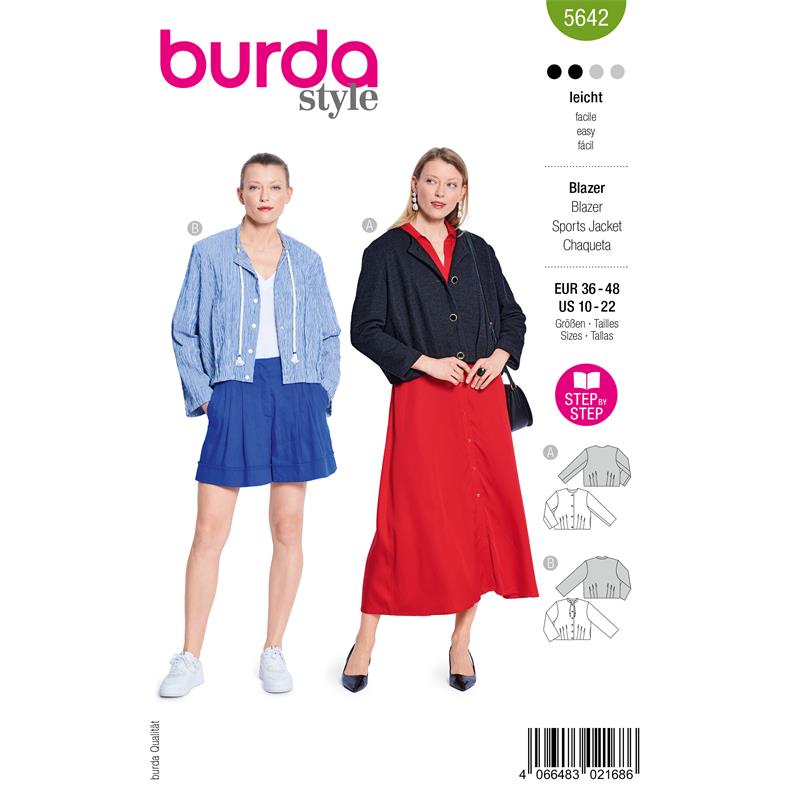 Burda Style 5642 – Blazer dam (36-48)