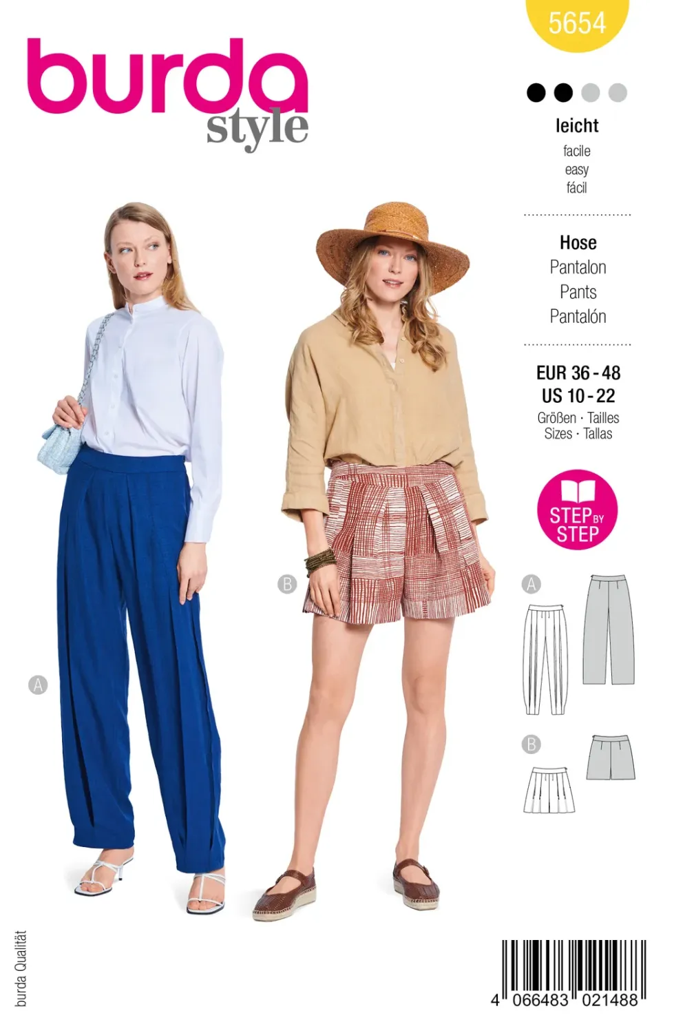 Burda Style 5654 – Byxor och shorts dam (36-48)
