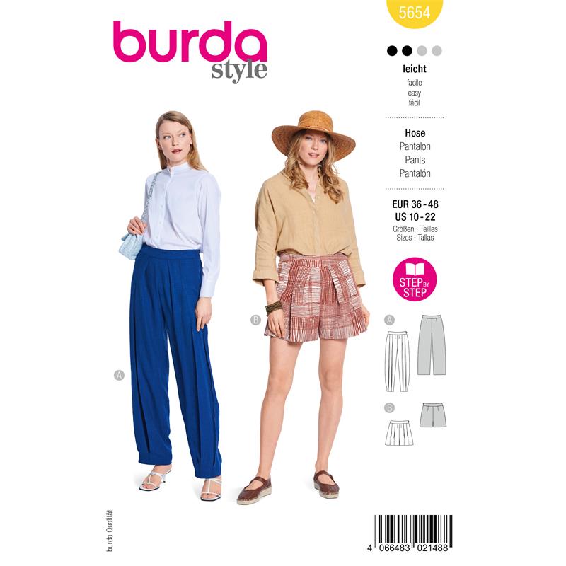 Burda Style 5654 – Byxor och shorts dam (36-48)