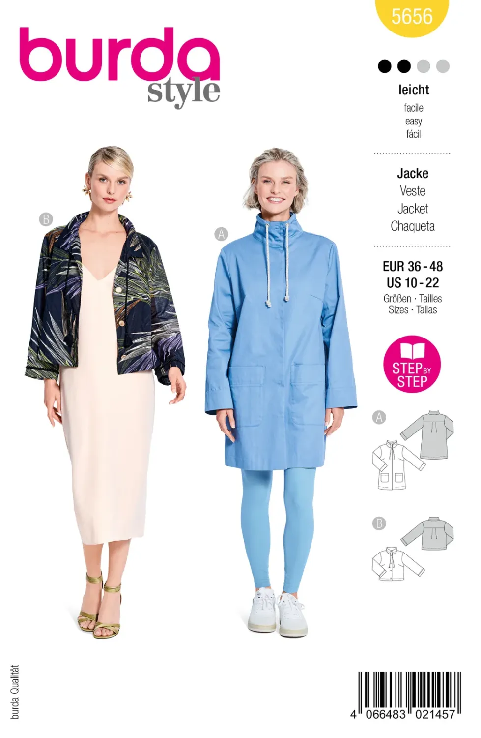 Burda Style 5656 – Jacka och parka dam (36-48)