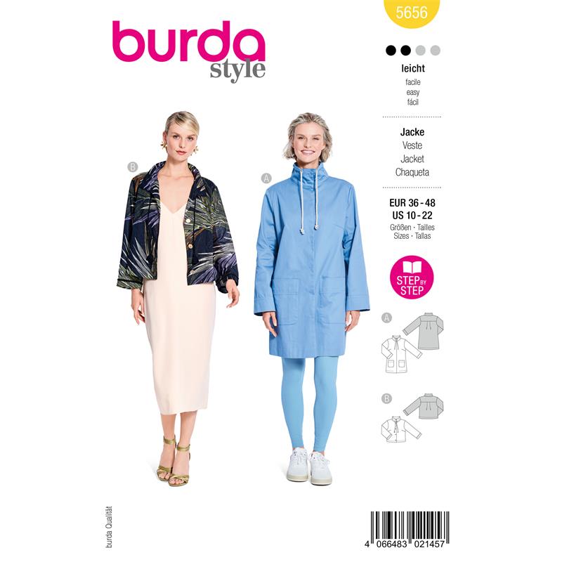 Burda Style 5656 – Jacka och parka dam (36-48)