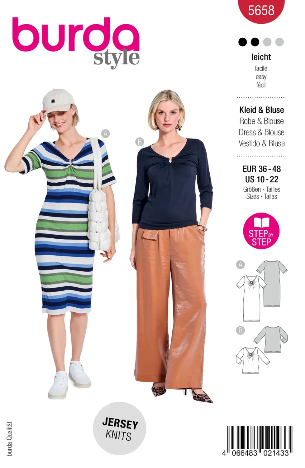 Burda Style 5658 – Klänning och topp dam (36-48)
