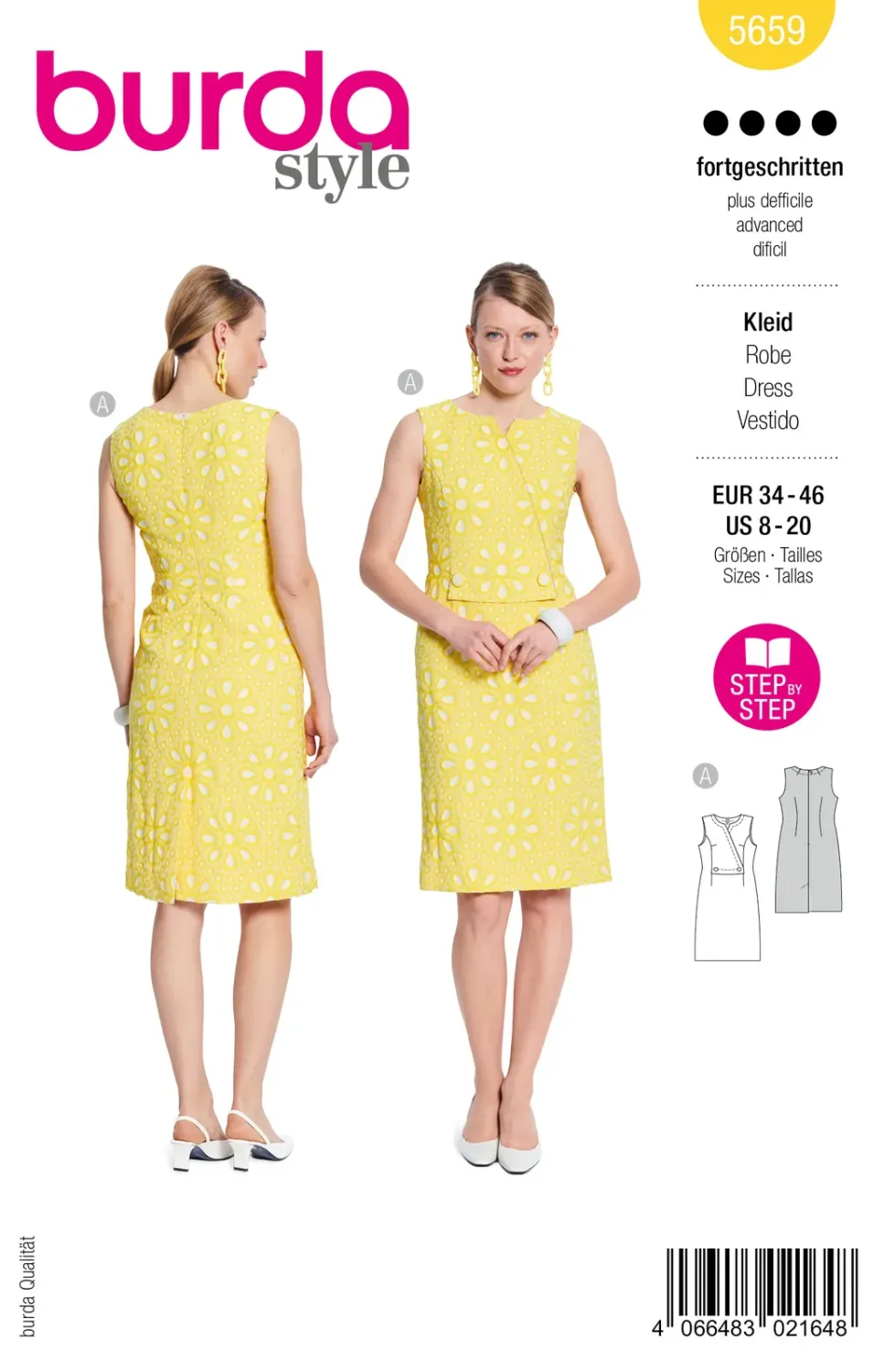 Burda Style 5659 – Klänning dam (34-46)