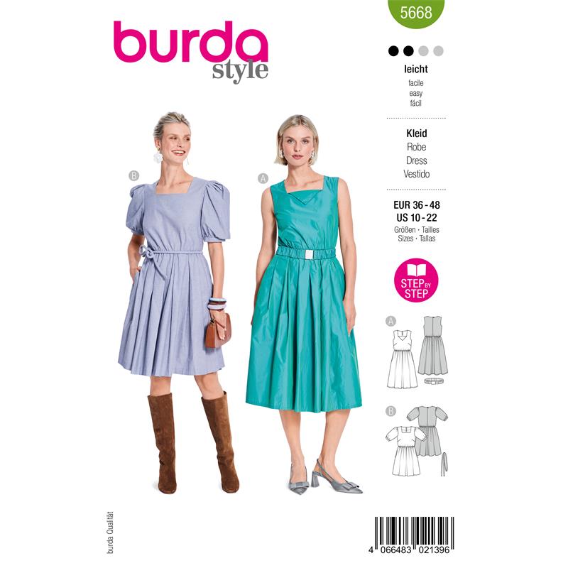 Burda Style 5668 – Klänning dam (36-48)