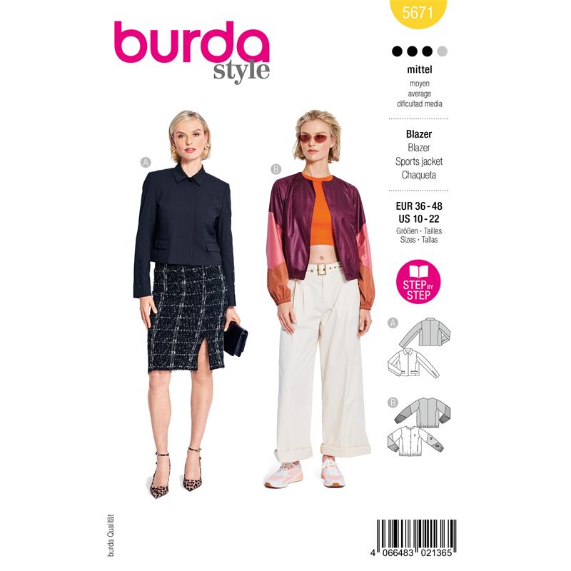 Burda Style 5671 – Blazer dam (36-48)