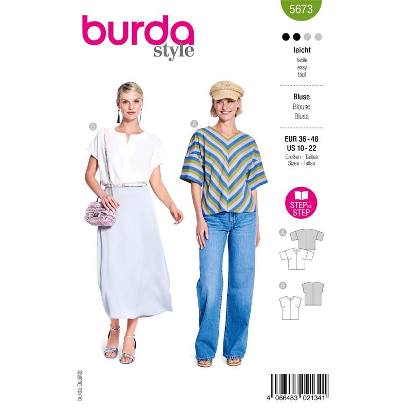 Burda Style 5673 – Blus dam (36-48)
