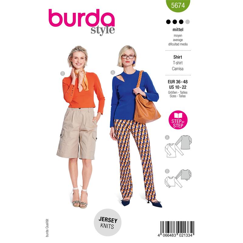 Burda Style 5674 – Topp dam (36-48)