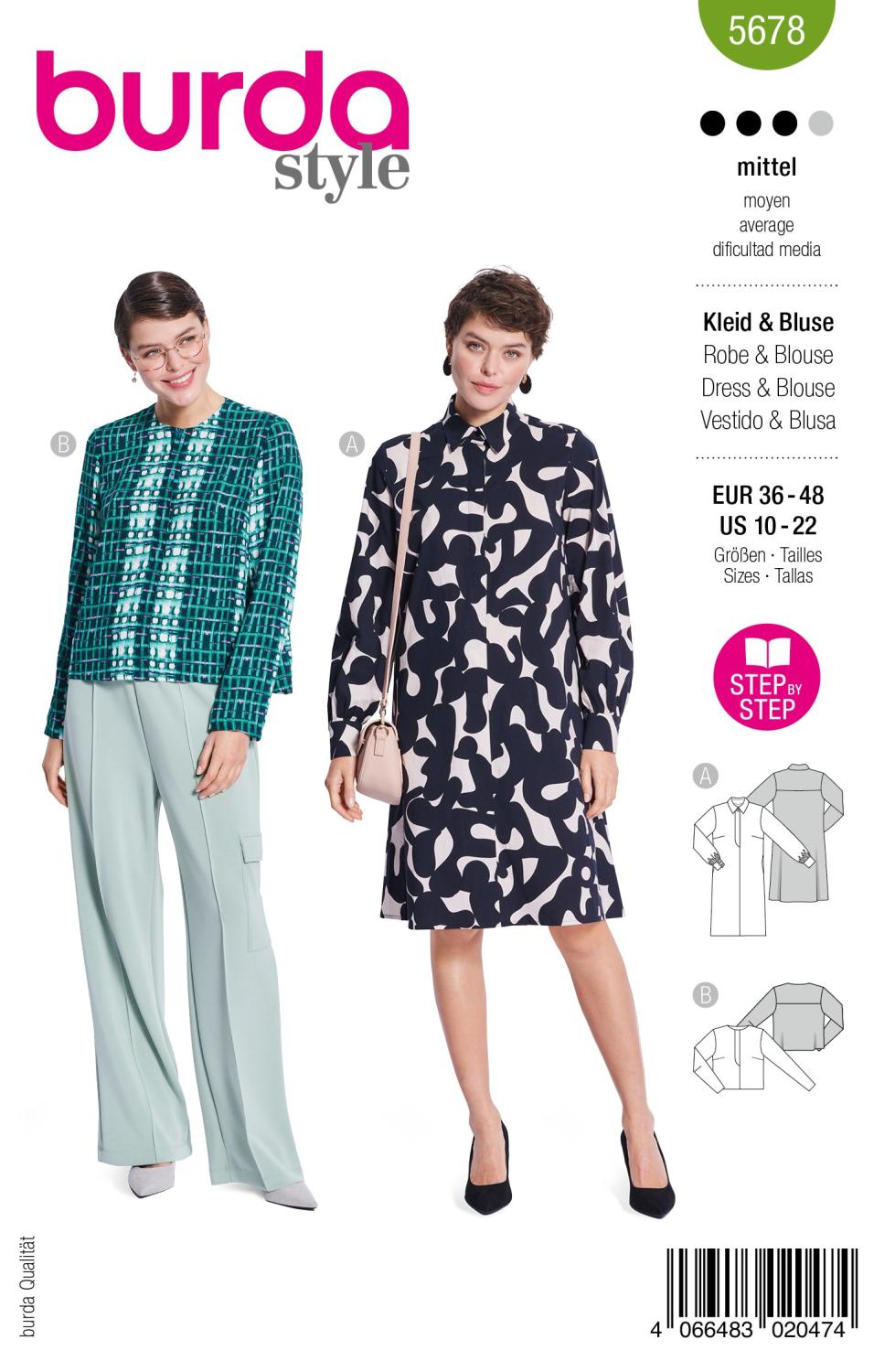 Burda 5678 - Klänning och blus
