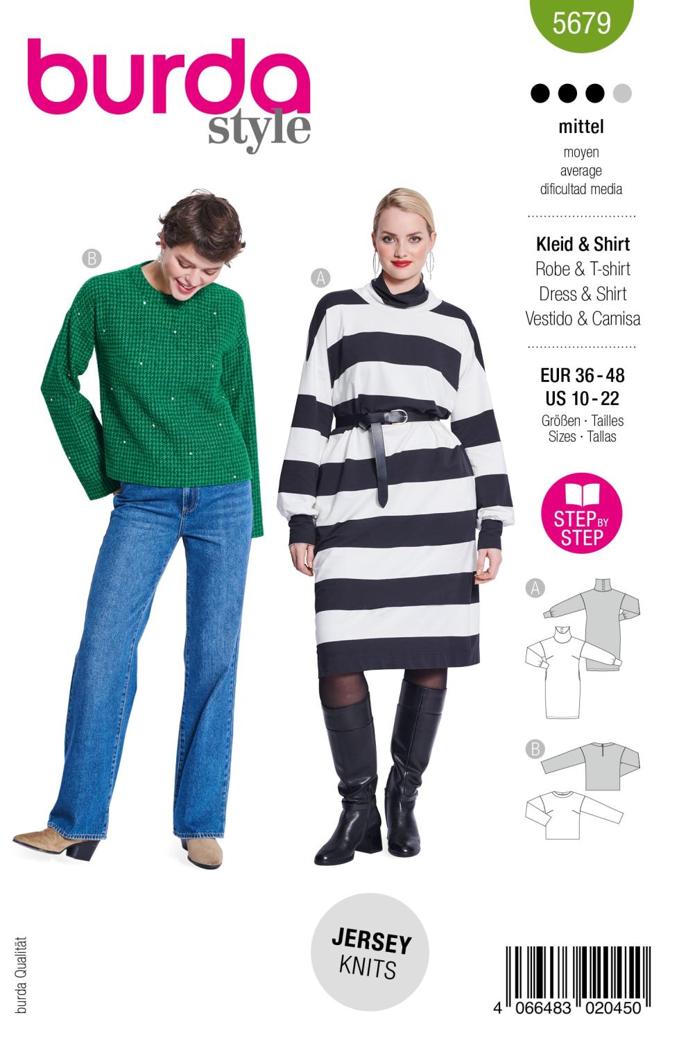 Burda 5679 - Klänning och tröja