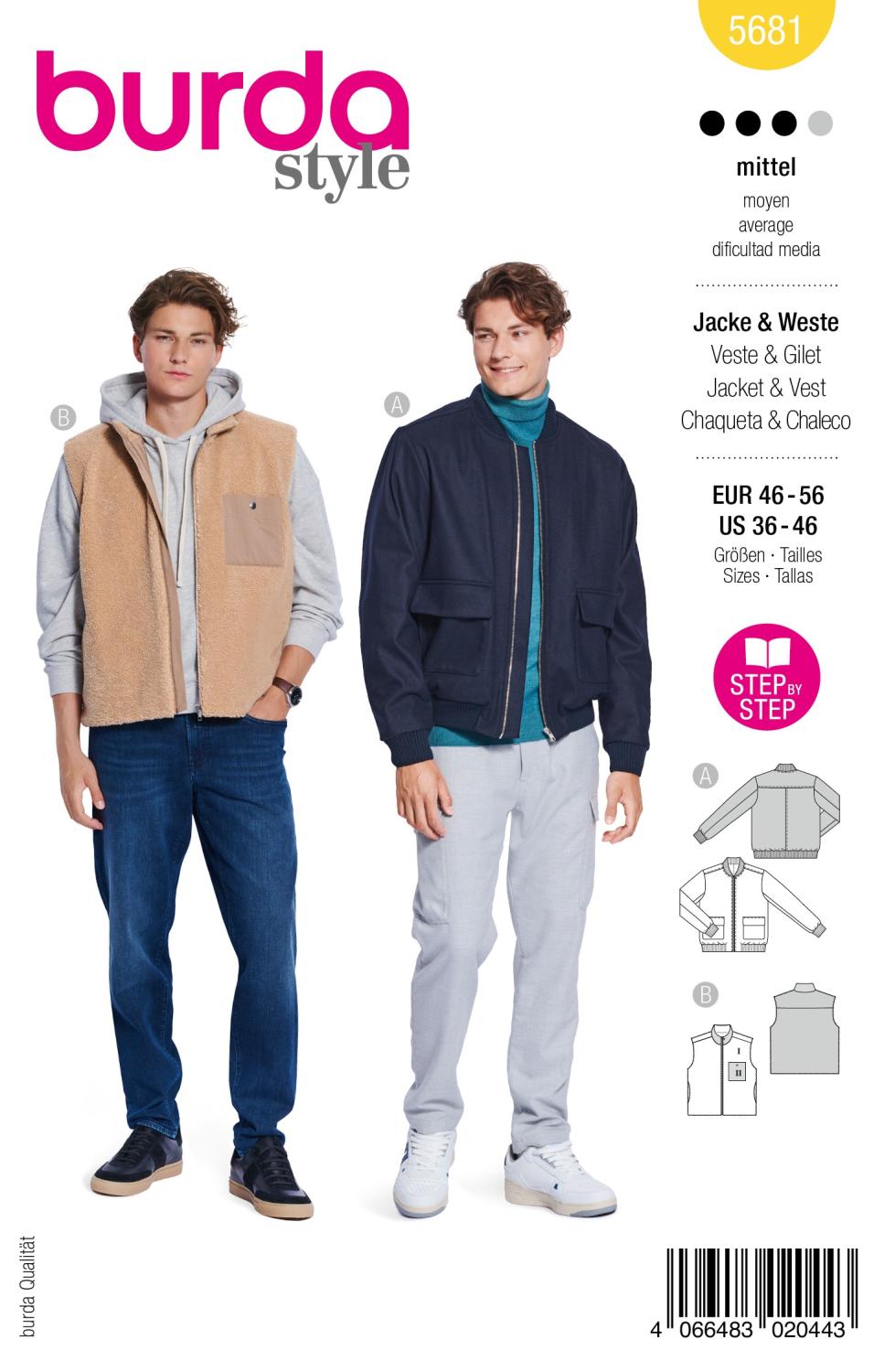 Burda 5681 - Jacka och väst
