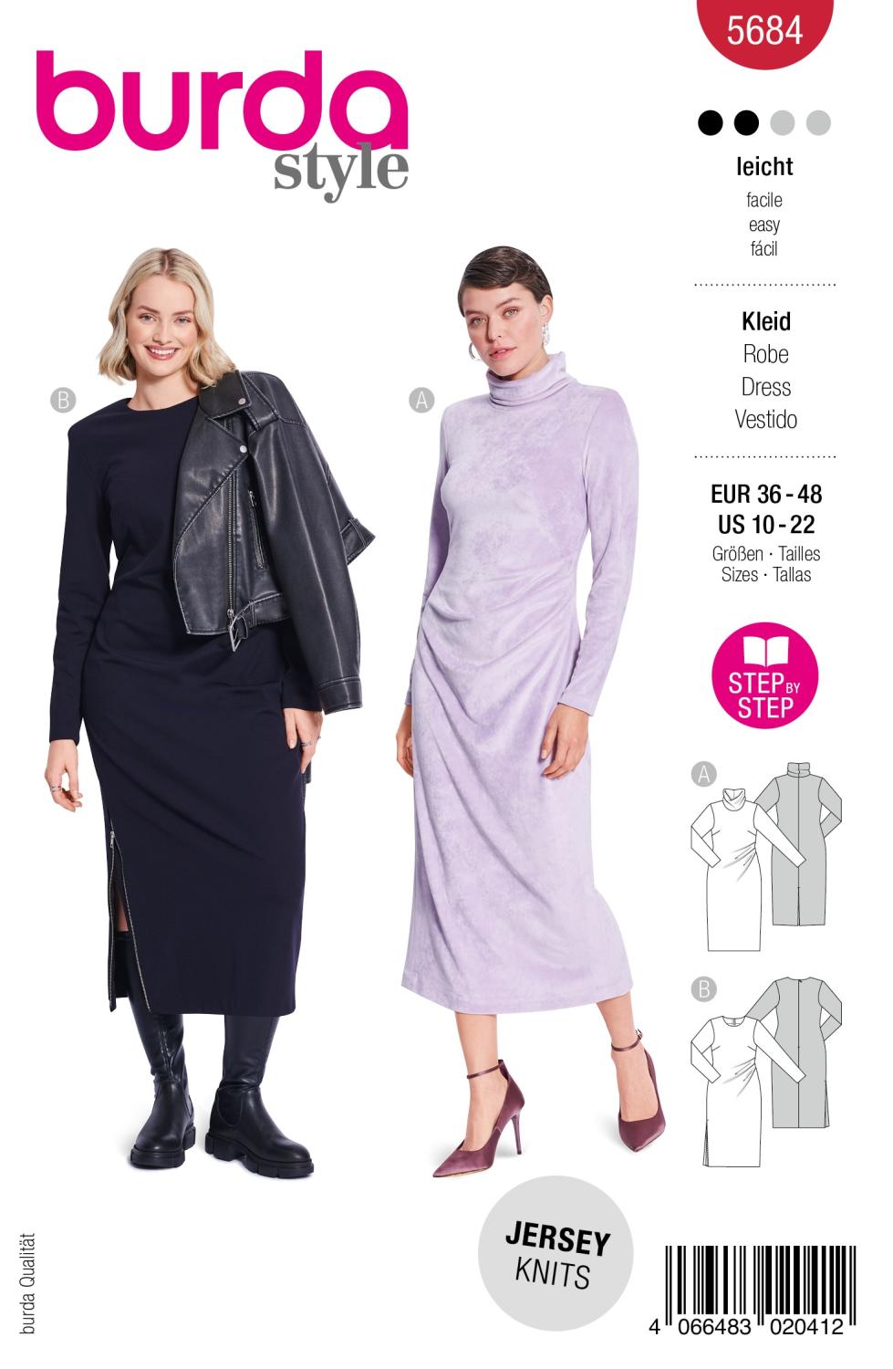 Burda 5684 - Klänningar