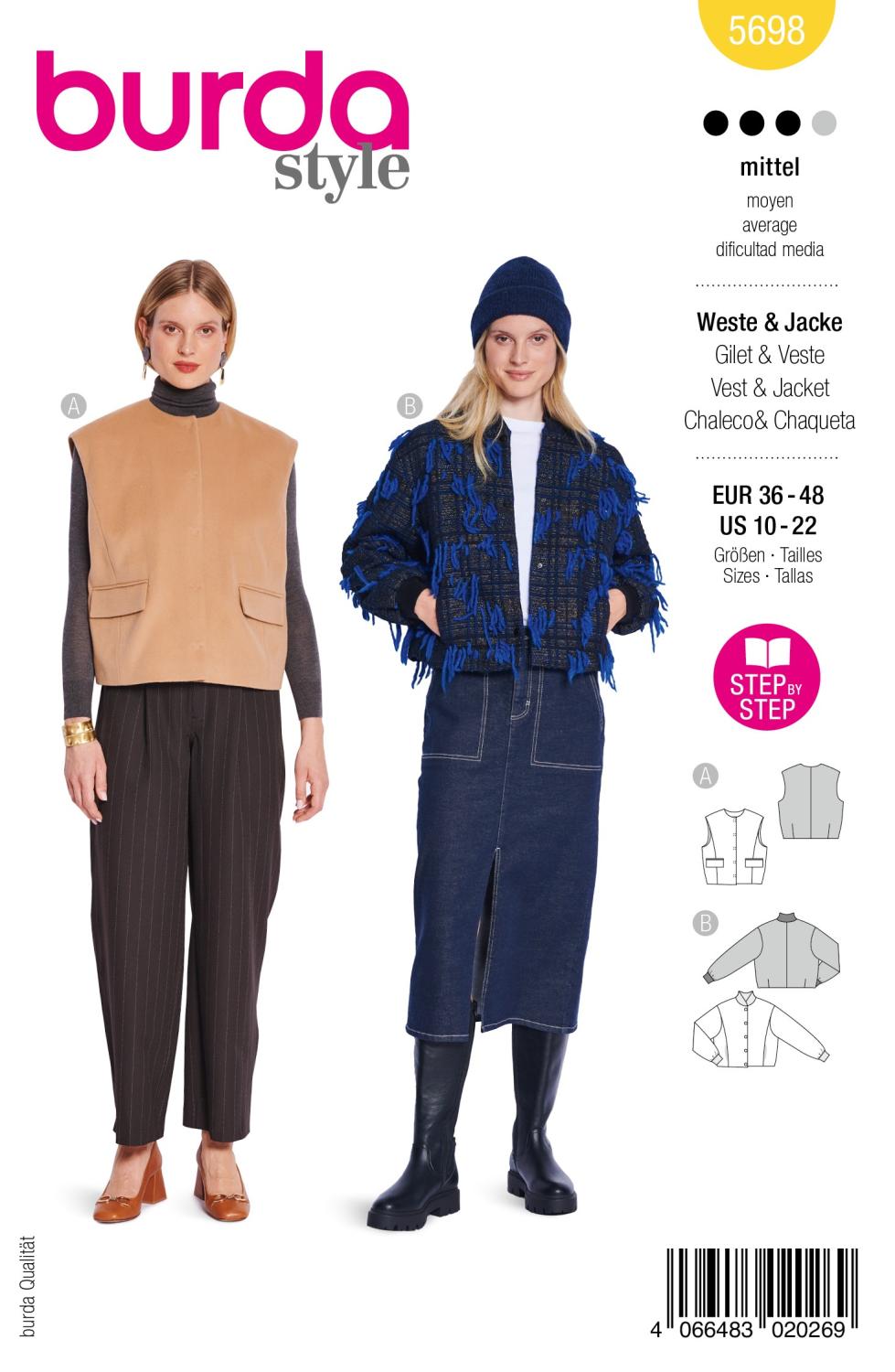 Burda 5698 - Jacka och väst