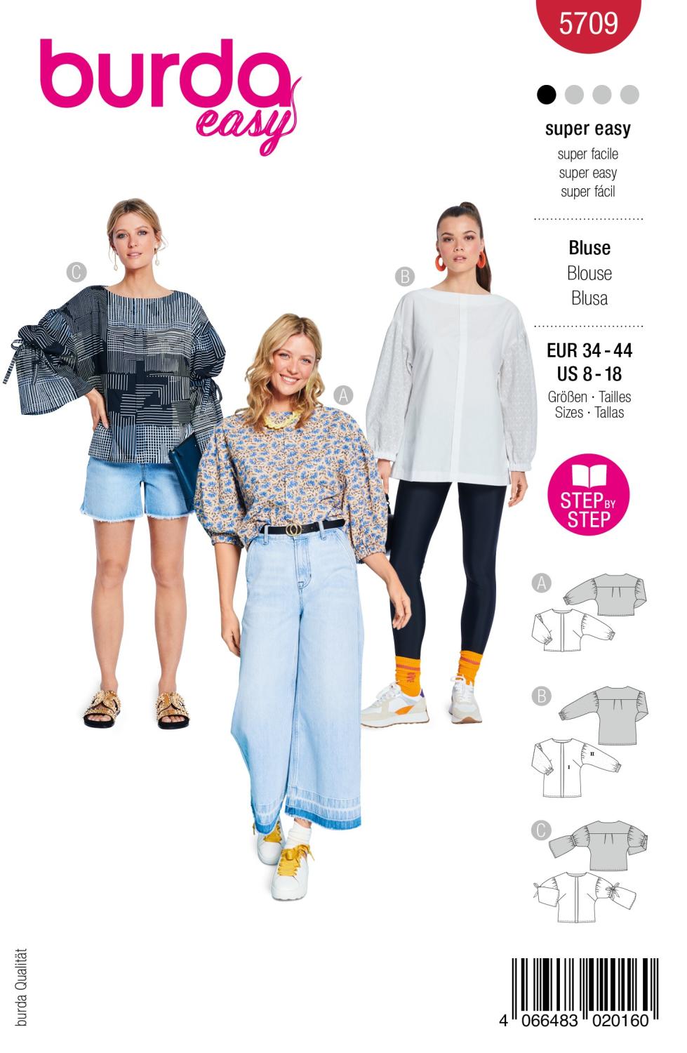 Burda 5709 - Blusar