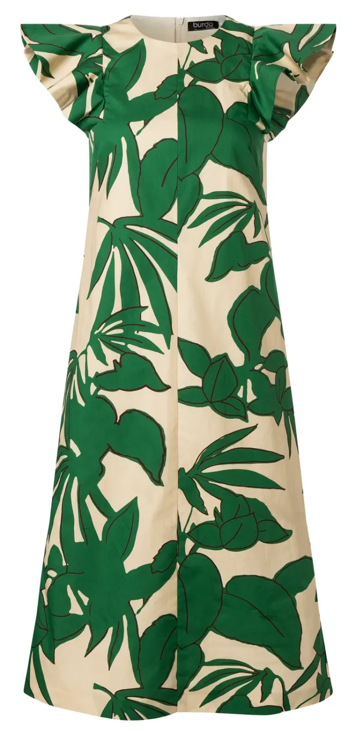 Burda 5719 Klänning med couture-ärmar
