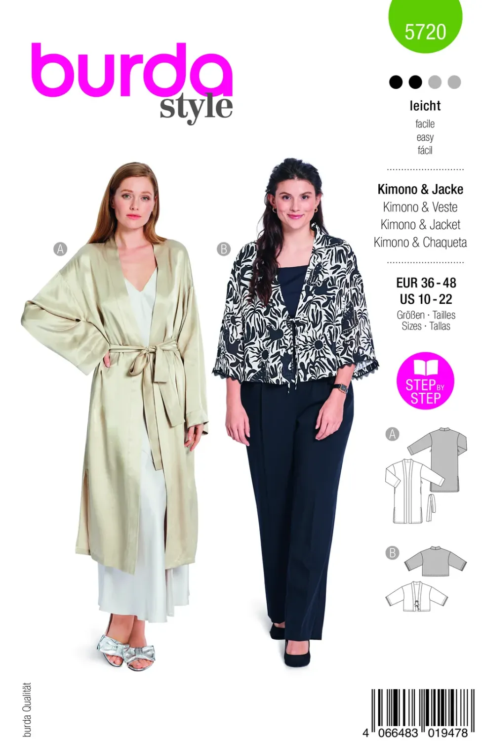 Burda 5720 Kimono och jacka