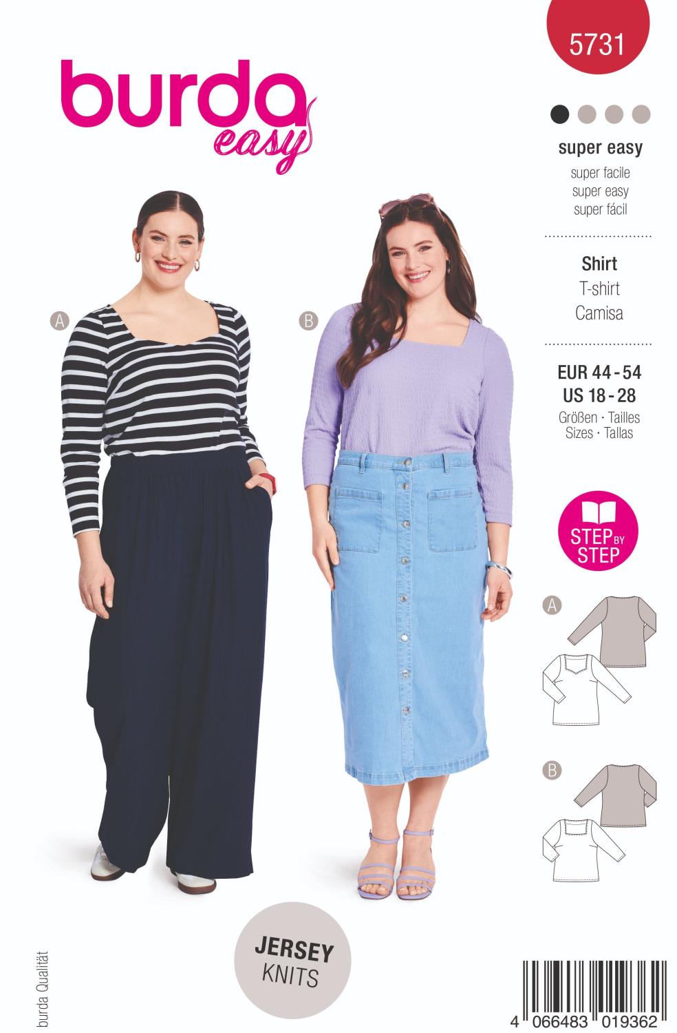 Burda 5731 Skjorta