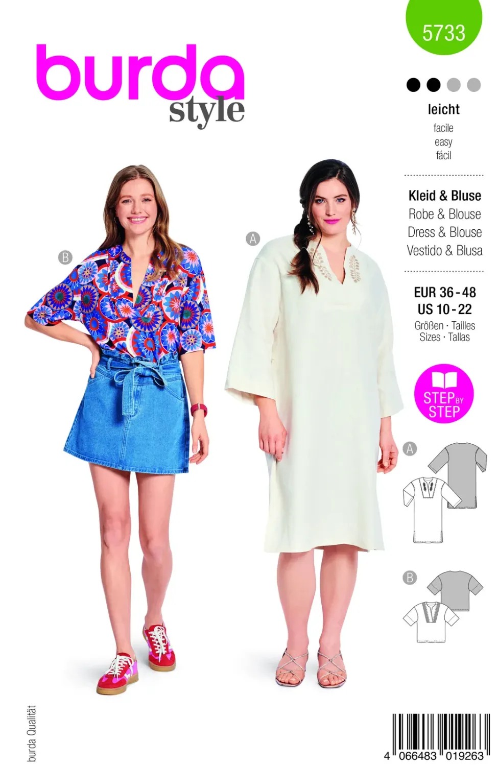 Burda 5733 Klänning och blus