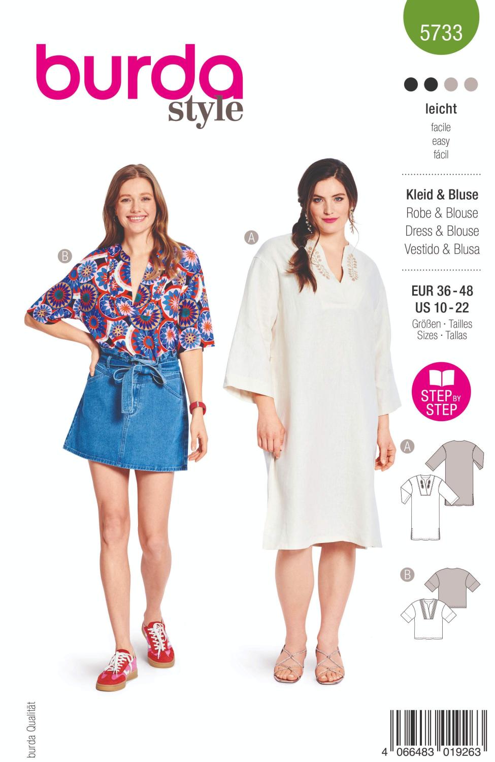 Burda 5733 Klänning och blus