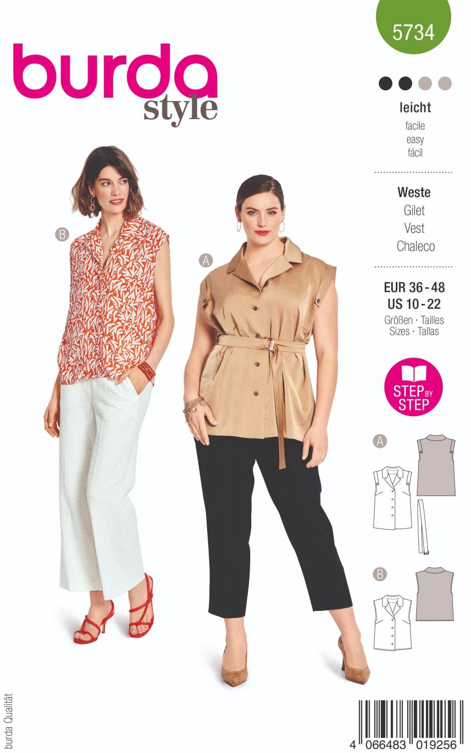 Burda 5734 Väst