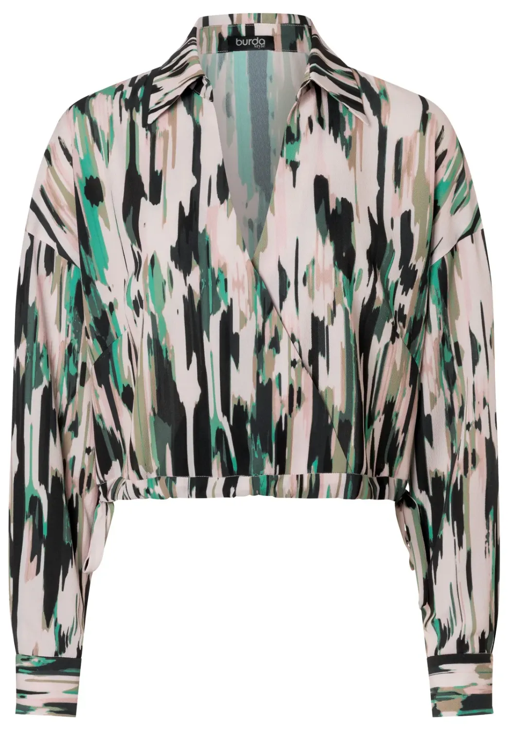 Burda 5745 Blus med djupare ärmar