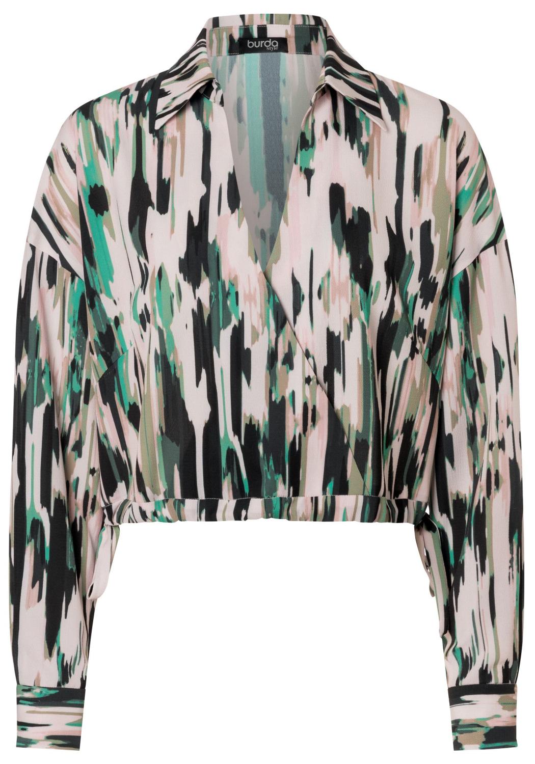 Burda 5745 Blus med djupare ärmar