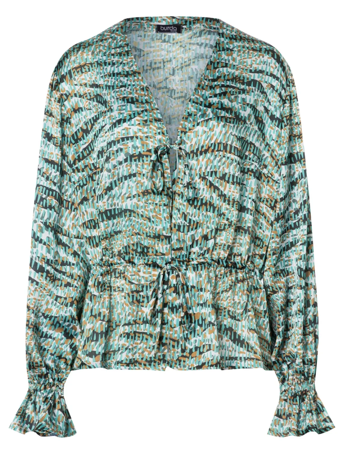 Burda 5746 Blus med elastisk midja