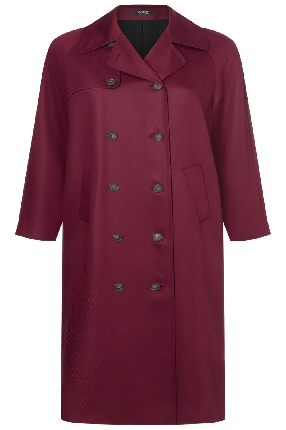 Burda 5747 Trenchcoat med raglanärmar