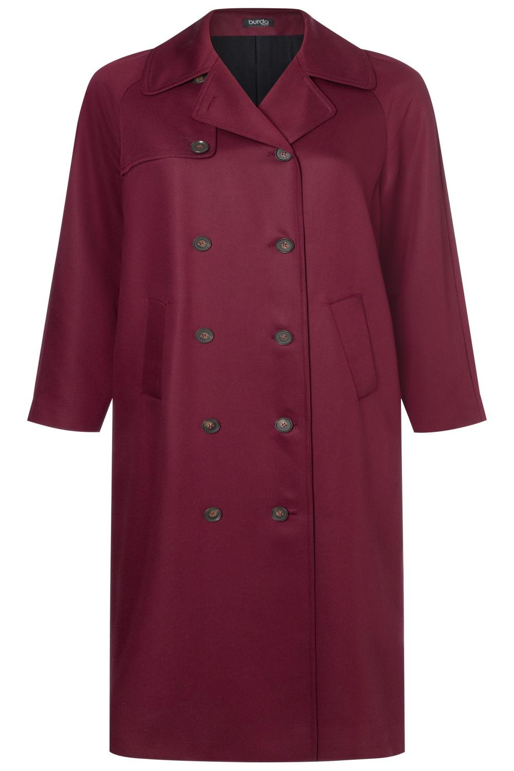Burda 5747 Trenchcoat med raglanärmar