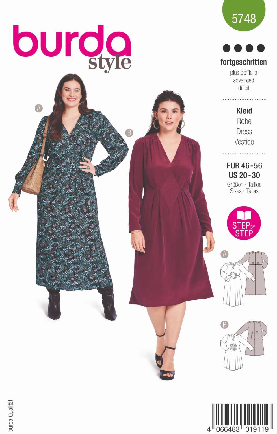 Burda 5748 Klänning