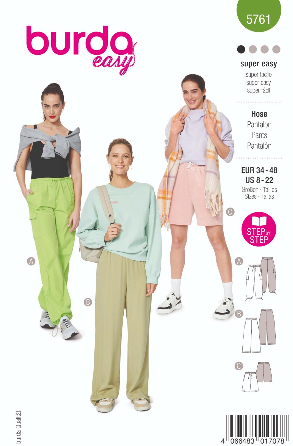 Burda Mönster 5761- Lastbyxor
