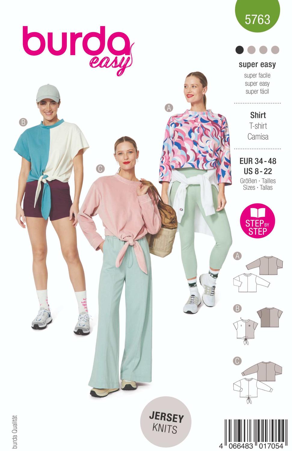 Burda Mönster 5763 - T-shirt