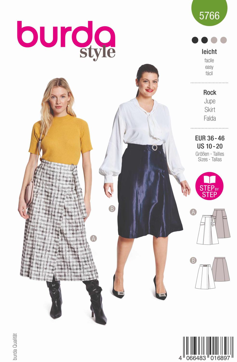 Burda Mönster 5766 - Kjol