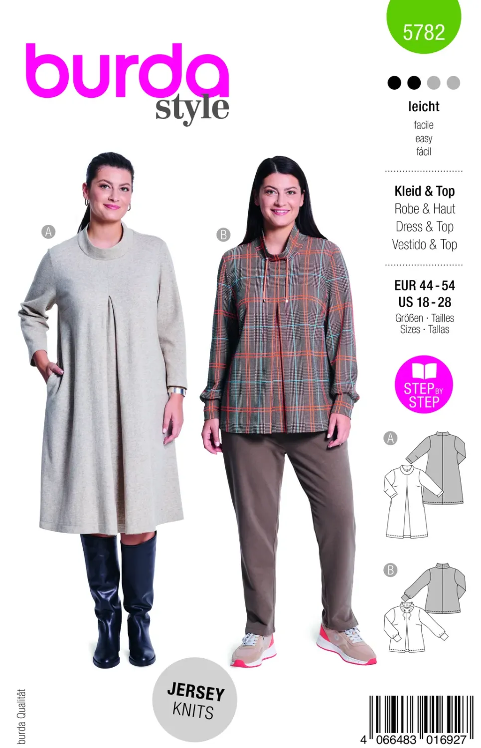 Burda Mönster 5782 - Klänning & Pullover