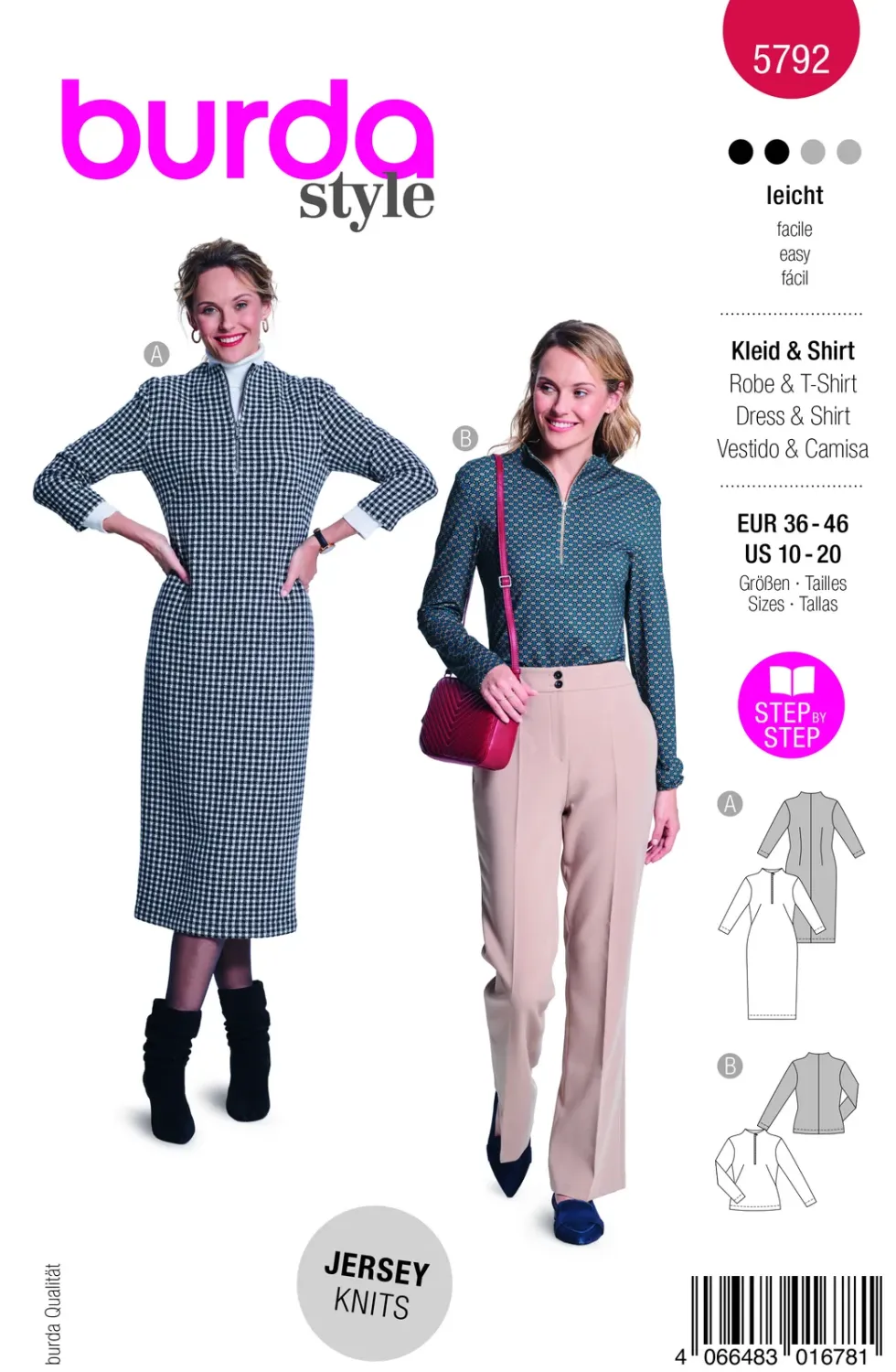 Burda Mönster 5792 - Klänning & Topp
